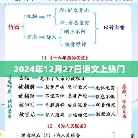 语文热点，揭秘2024年12月27日背后的故事