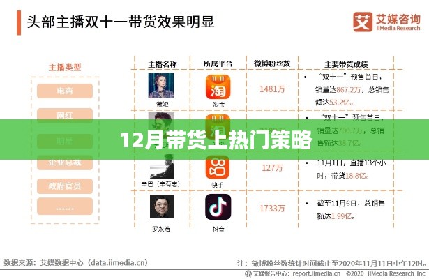 12月热门带货策略揭秘