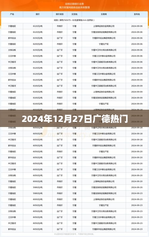 广德热门资讯，2024年12月27日动态