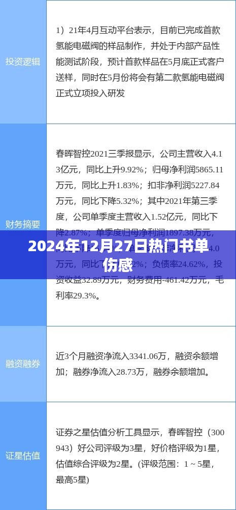 『2024年年末伤感热门书单推荐』