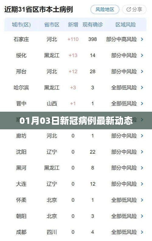 最新动态，新冠病例数据更新（日期，XX月XX日）