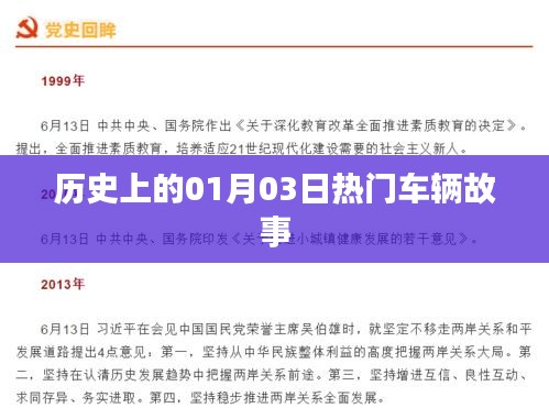1月3日历史上的热门车辆故事回顾