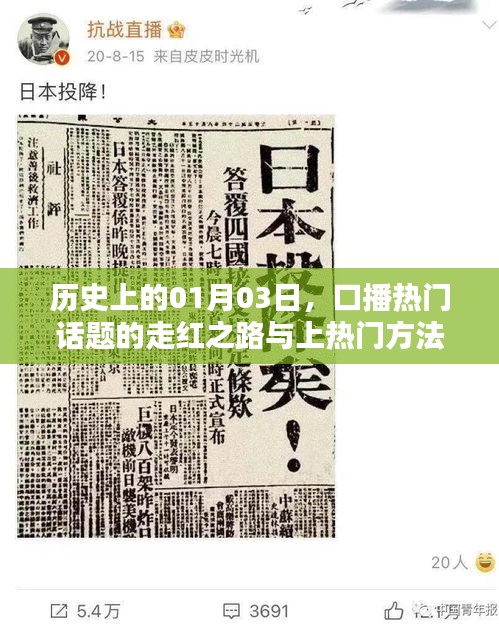 历史上的热门话题，口播走红之路与上热门指南