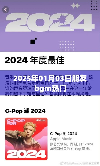 2025年朋友聚会必备BGM，热门音乐盘点