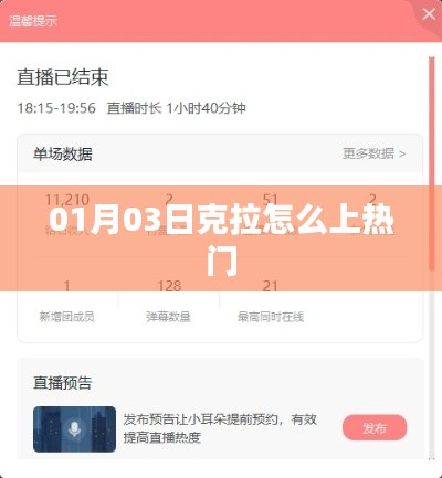 克拉上热门攻略，日期揭秘，轻松上榜
