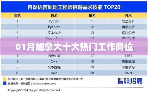 加拿大一月份十大热门工作岗位盘点