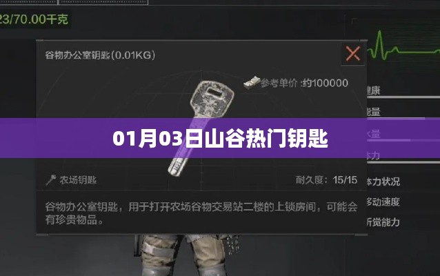 山谷热门钥匙揭秘，最新动态与趋势分析