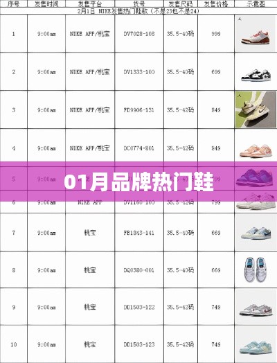 热门鞋品牌风采展现，一月份潮流之选