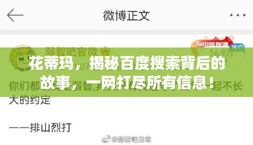 花蒂玛，揭秘百度搜索背后的故事，一网打尽所有信息！