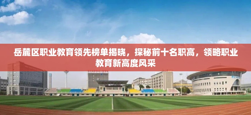 岳麓区职业教育领先榜单揭晓，探秘前十名职高，领略职业教育新高度风采